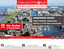 Tablet Screenshot of havenhostel-bremerhaven.de